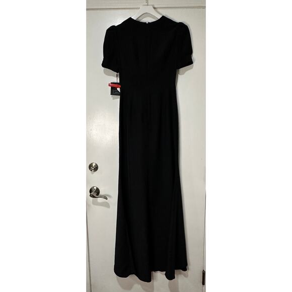 Ieena for Mac Duggal Rhinestone Cutout Sheath Gown Black #2630 Size 6 NWT - Picture 11 of 16